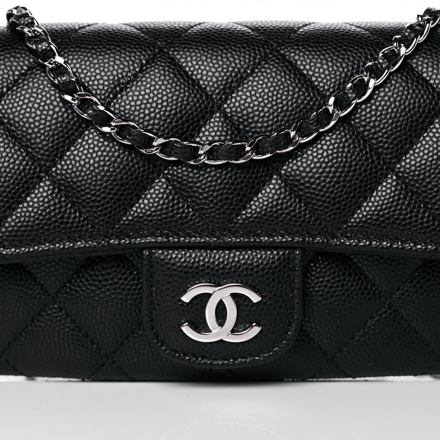 Chanel Caviar Quilted Glasses Case With Chain Black 13 of 13