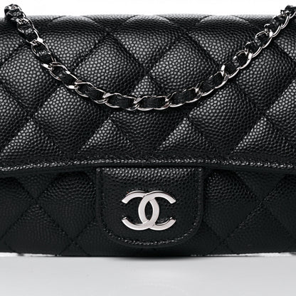 Chanel Caviar Quilted Glasses Case With Chain Black 13 of 13