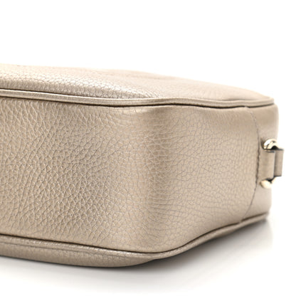 Gucci Metallic Pebbled Calfskin Small Soho Disco Bag Golden Beige 6 of 12