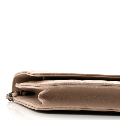 Chanel Caviar Quilted Wallet On Chain WOC Beige 10 of 13