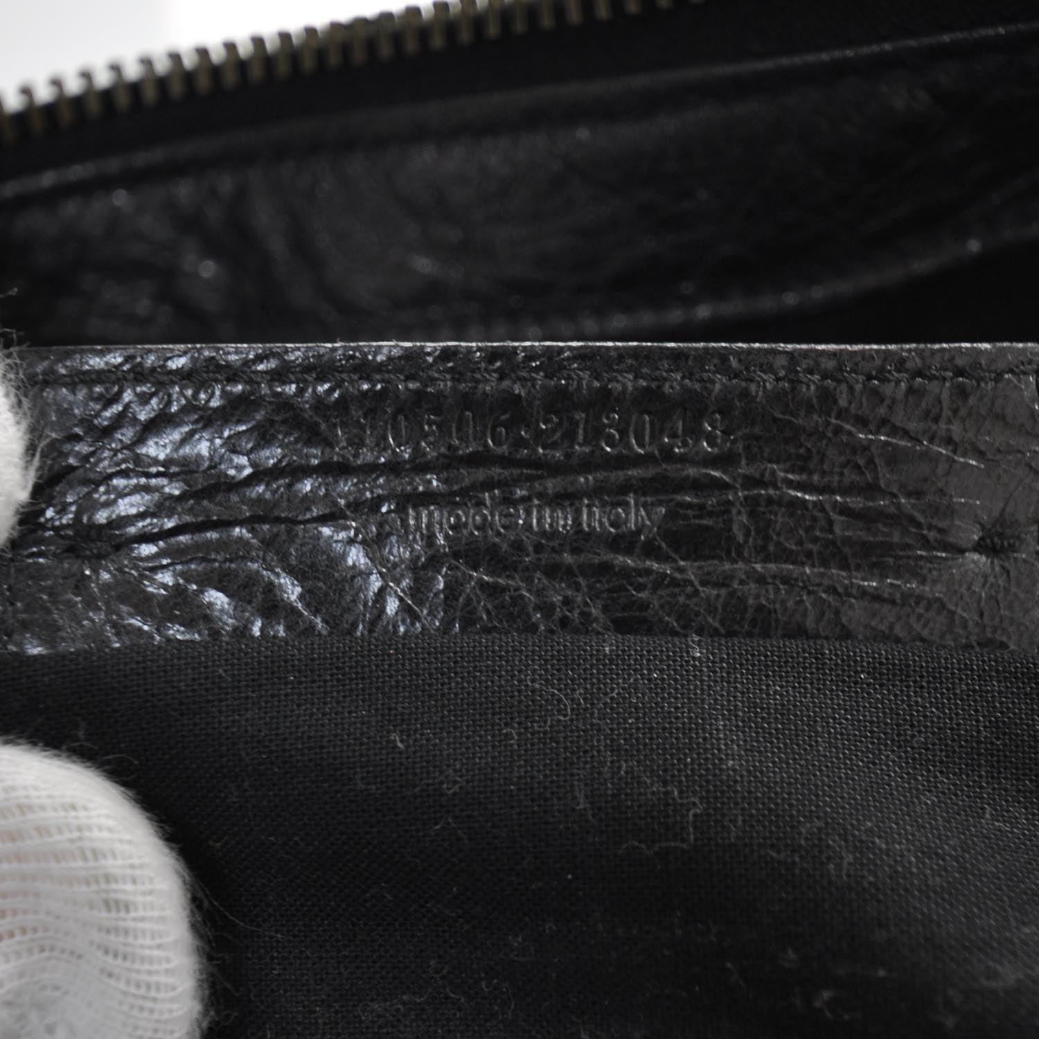 Balenciaga Chevre Weekender Black 8 of 11