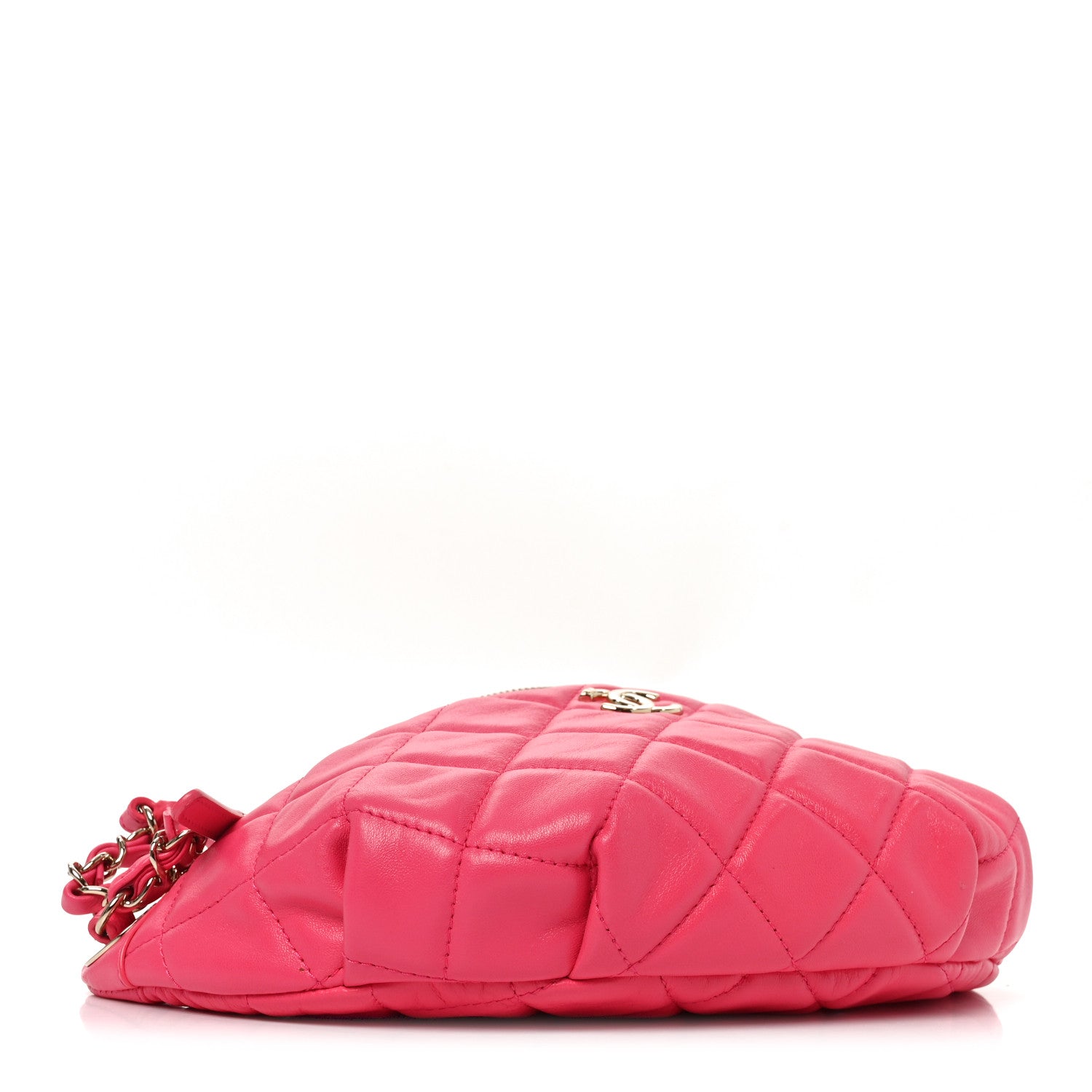 Chanel Lambskin Quilted Waist Bag Fanny Pack Pink 4 of 10