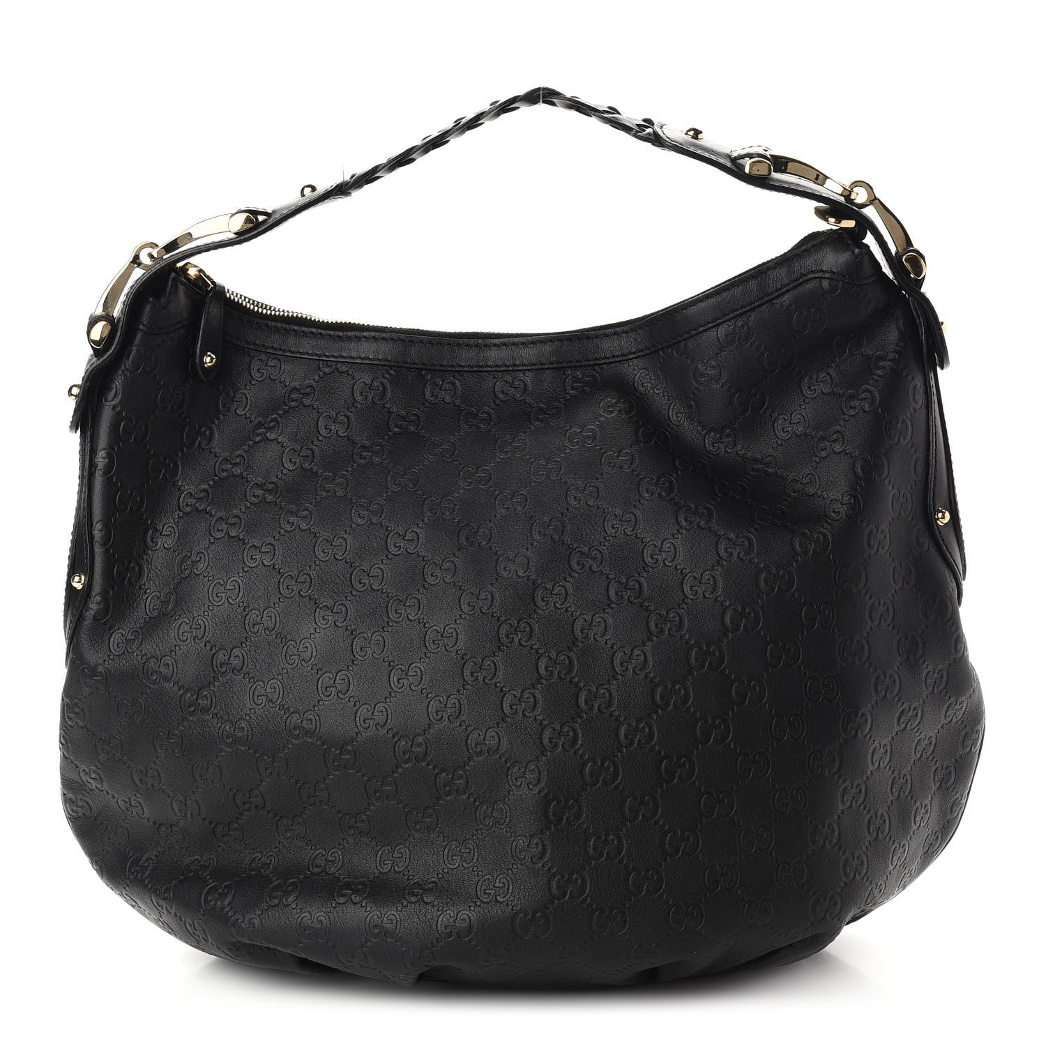 Gucci Guccissima Pelham Medium Hobo Black 1 of 11