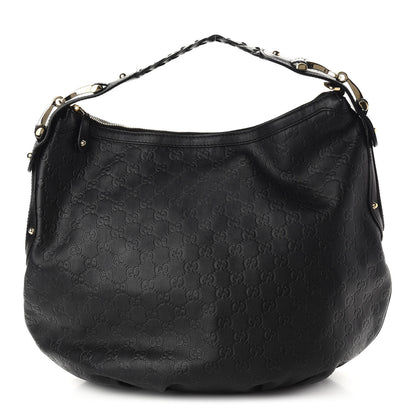 Gucci Guccissima Pelham Medium Hobo Black 1 of 11