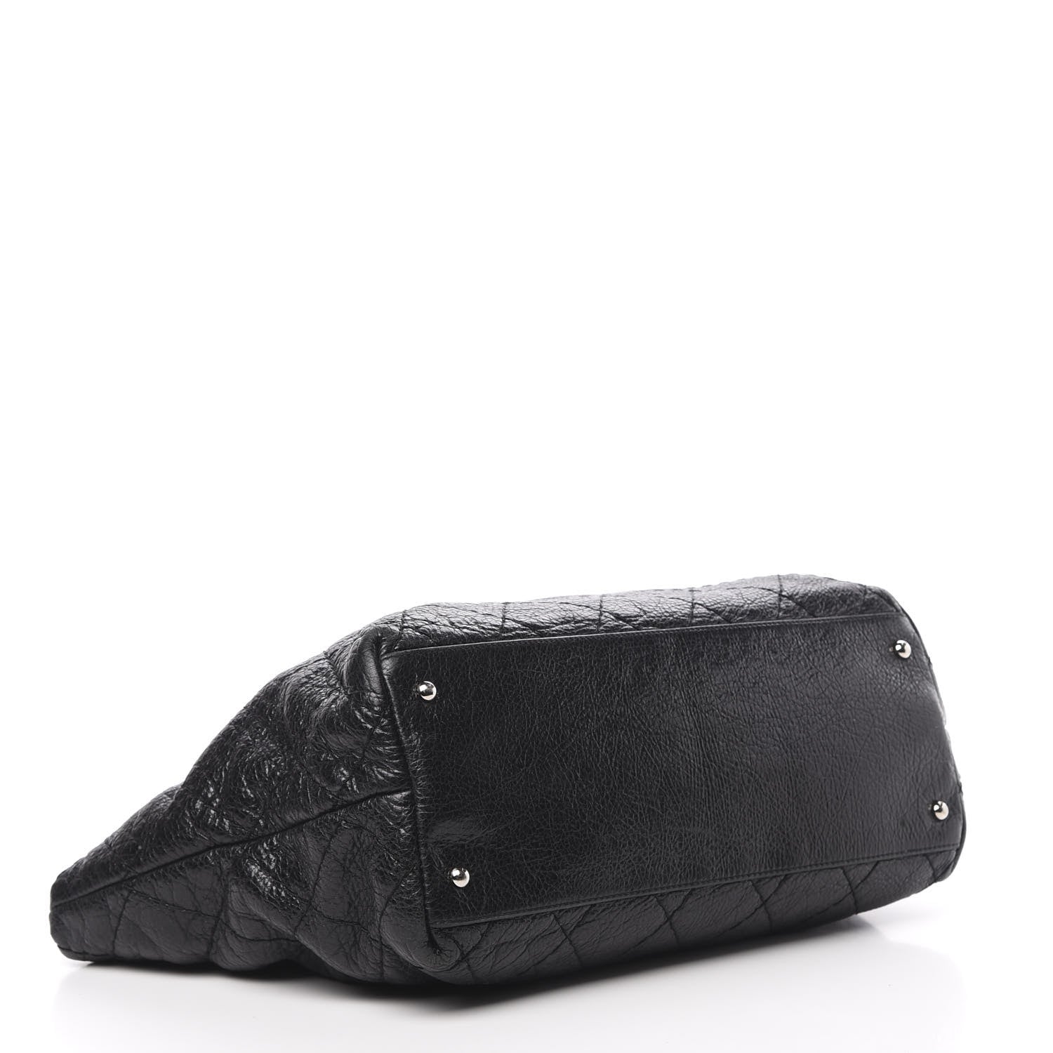 Chanel Glazed Calfskin Large On The Road Tote Black 3 of 17