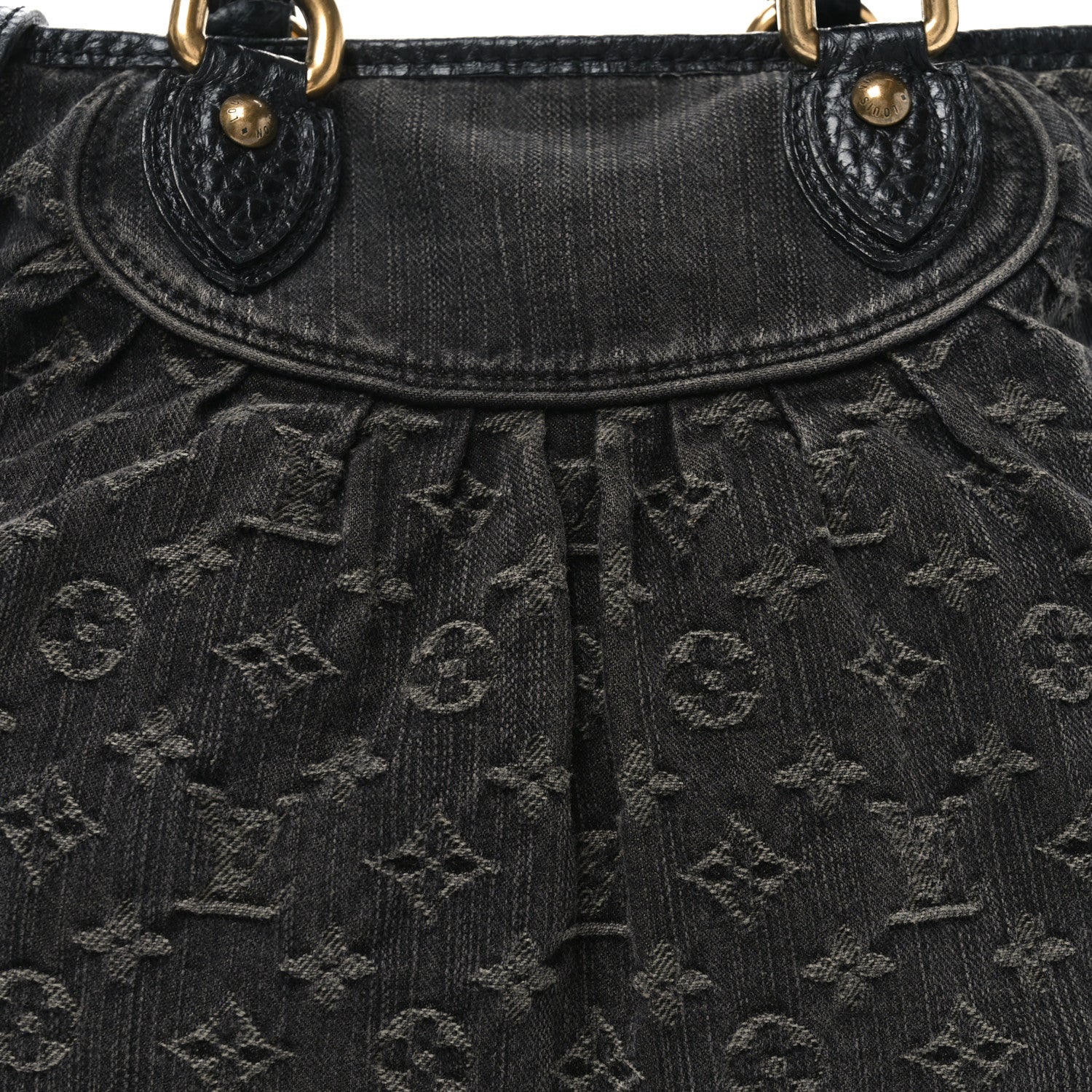 Louis Vuitton Denim Neo Cabby GM Black 7 of 9