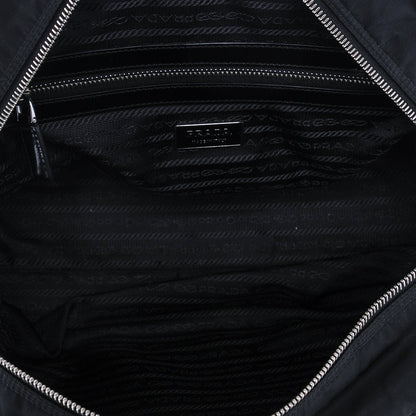 Prada Tessuto Print Nylon Logo Tote Nero Black 5 of 6