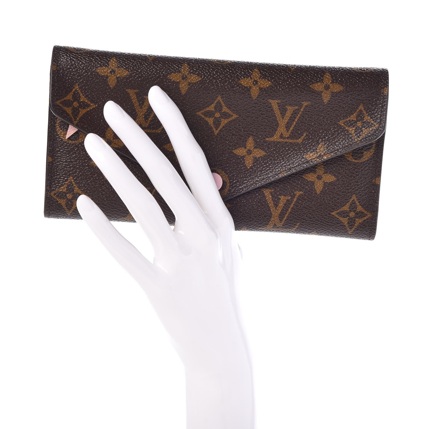 Louis Vuitton Monogram Josephine Wallet Rose Ballerine 2 of 7