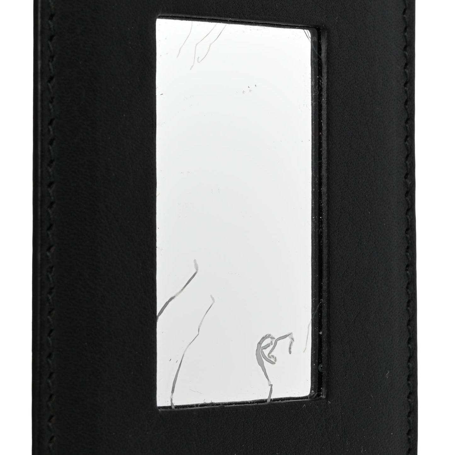 Calfskin Papier Sight Shoulder Bag Black