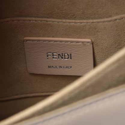 Fendi Calfskin Velvet Lace Up Small Kan I Shoulder Bag Nuvola Multicolor 6 of 7
