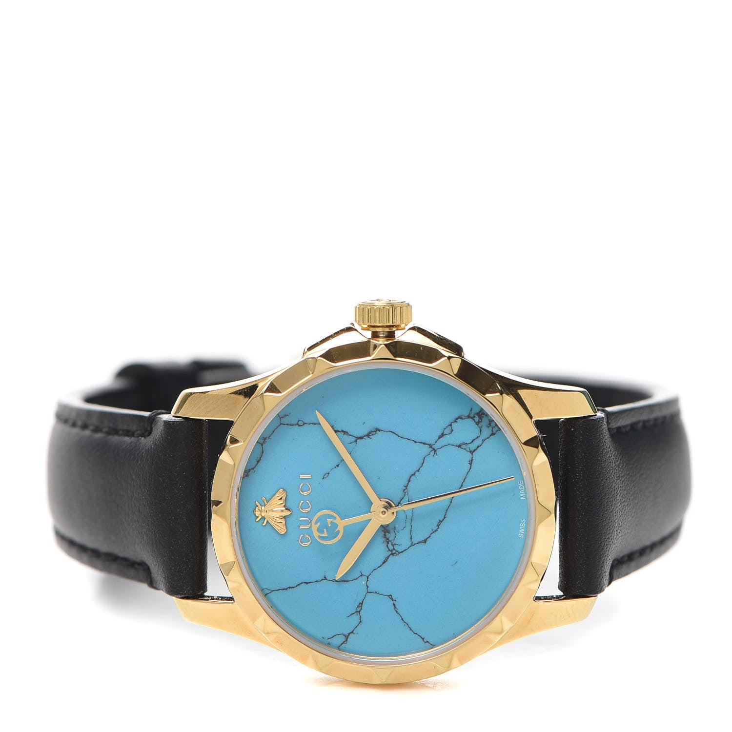 Gucci Stainless Steel Calfskin 27mm G-Timeless Quartz Watch Turquoise 2 of 4