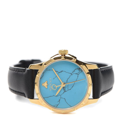 Gucci Stainless Steel Calfskin 27mm G-Timeless Quartz Watch Turquoise 2 of 4