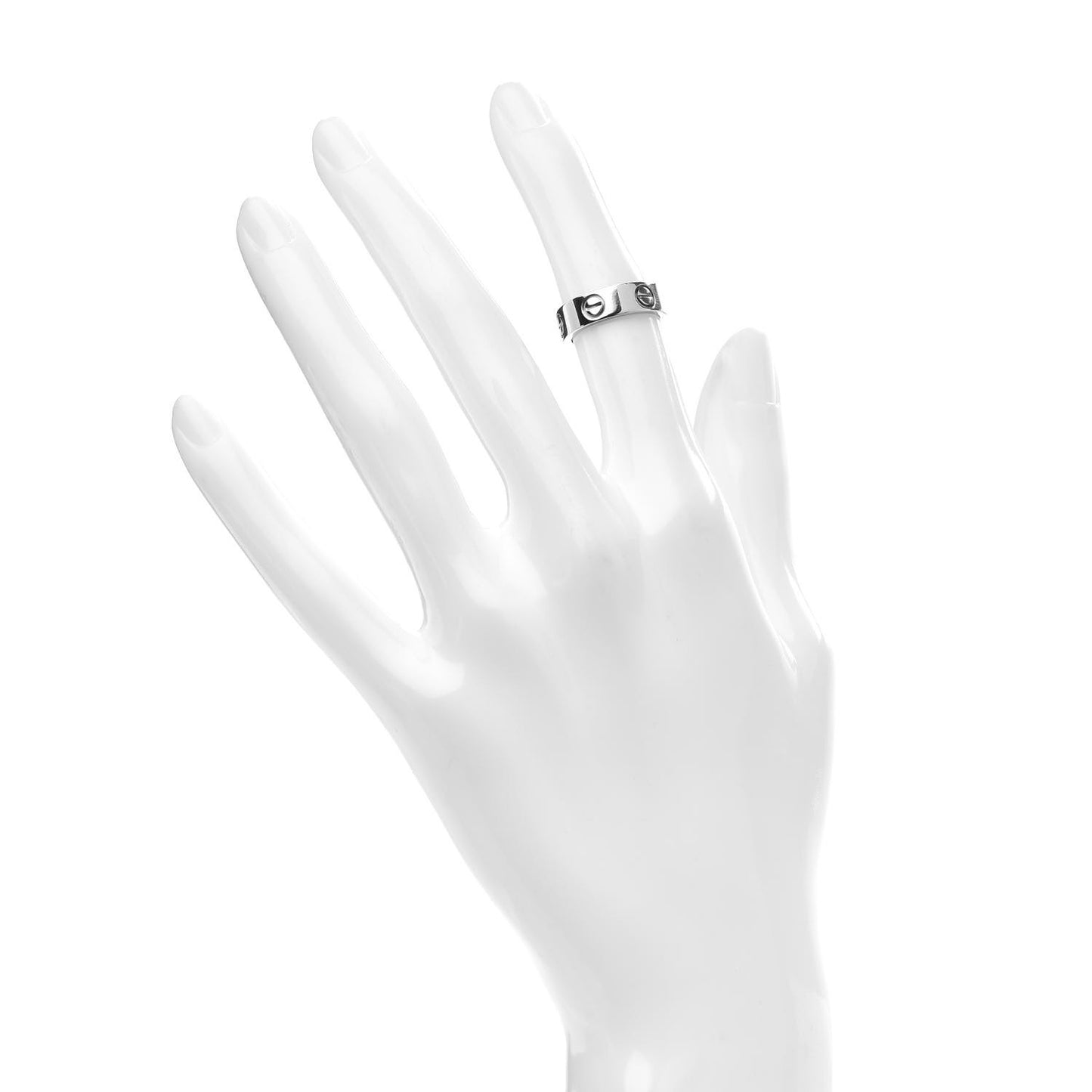 18K White Gold 5.5mm LOVE Ring 47 4