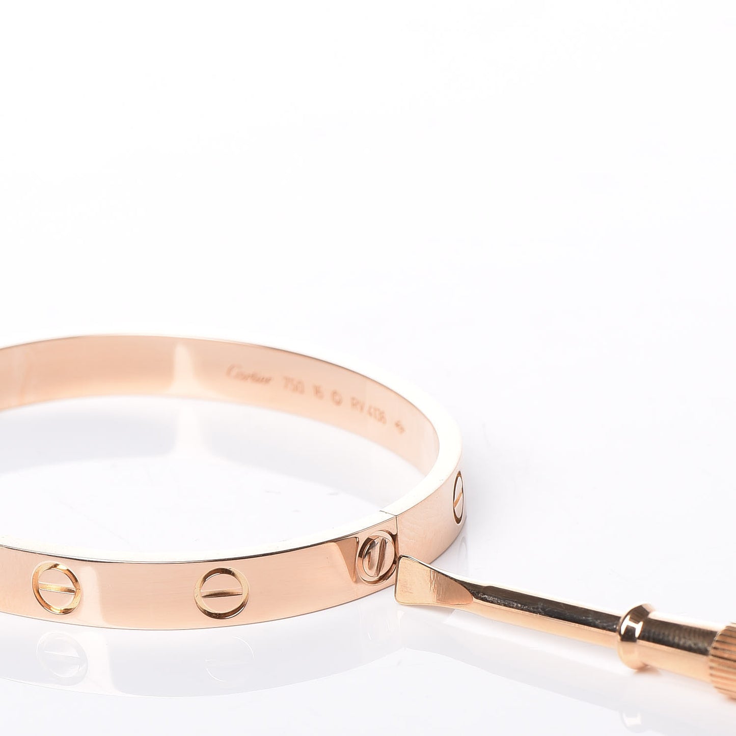 18K Pink Gold LOVE Bracelet 16