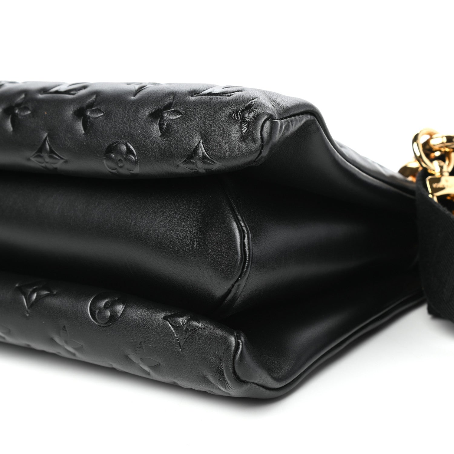 Louis Vuitton Lambskin Embossed Monogram Coussin MM Black 8 of 8