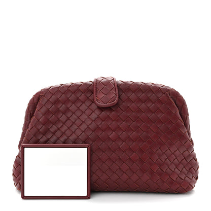 Bottega Veneta Nappa Intrecciato The Lauren 1980 Clutch Gigolo Red 2 of 11