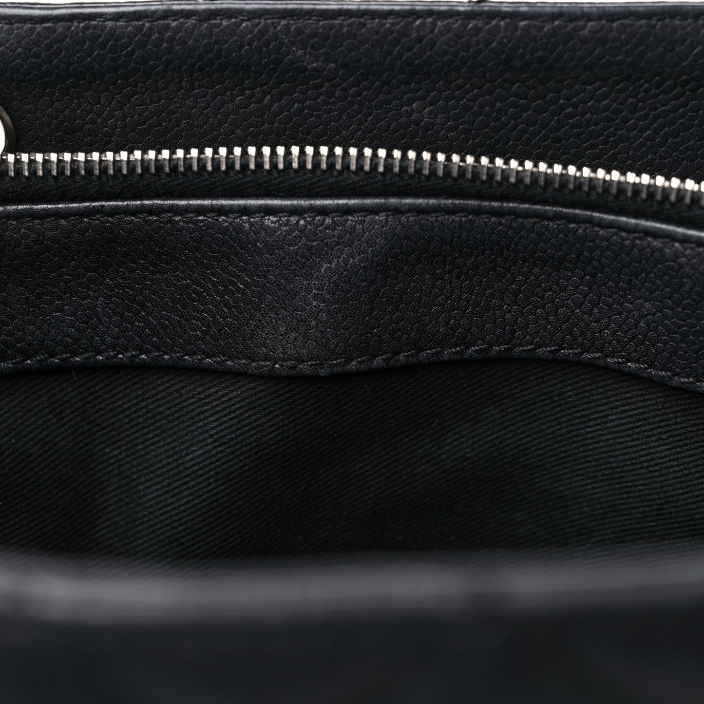 Caviar Quilted Grand Shopping Tote GST Black