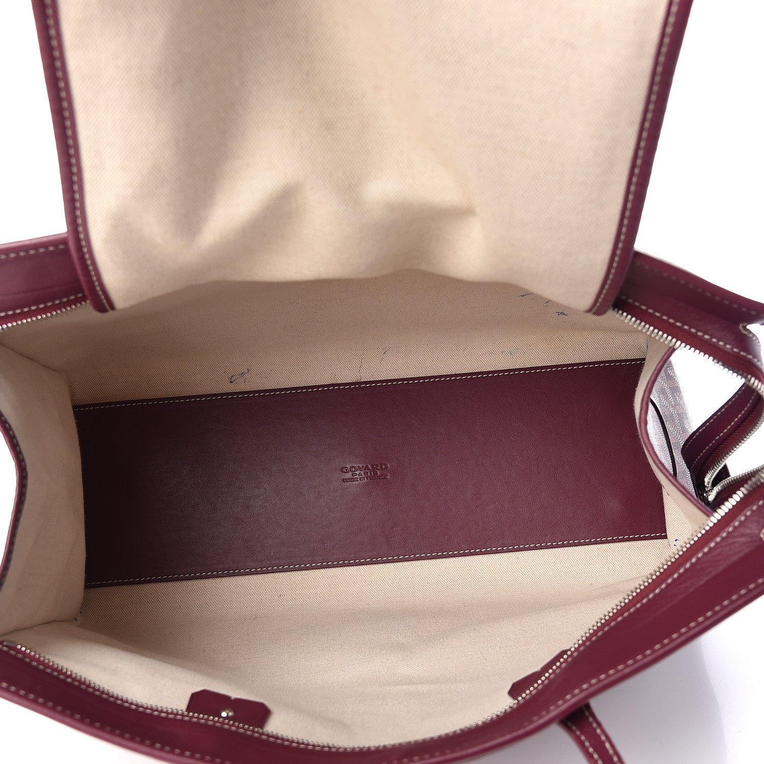 Goyard Goyardine Marquises Tote Burgundy 7 of 14