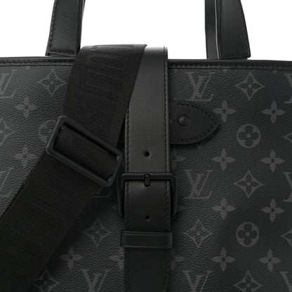 Louis Vuitton Monogram Eclipse Saumur Tote Black 7 of 11