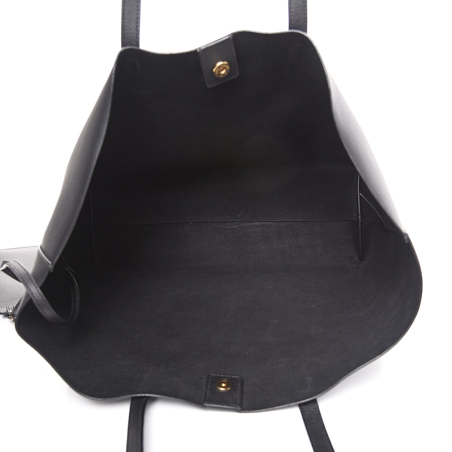 Calfskin Large Shopping Tote Black