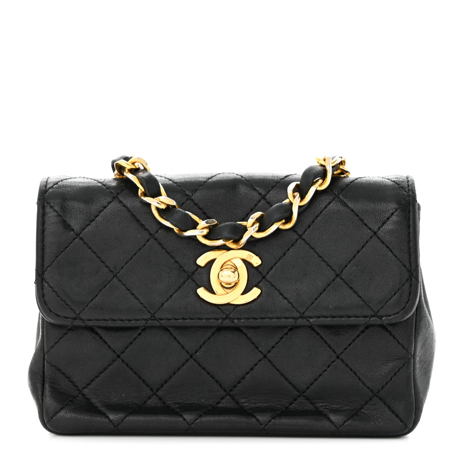 Chanel Lambskin Quilted Extra Mini Flap Black 1 of 11