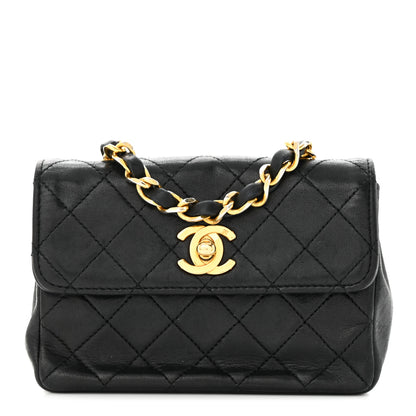 Chanel Lambskin Quilted Extra Mini Flap Black 1 of 11
