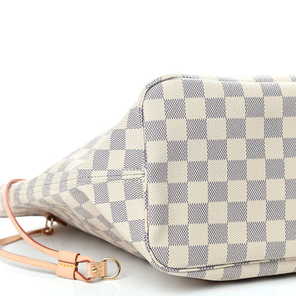 Louis Vuitton Damier Azur Neo Neverfull MM Rose Ballerine 7 of 9