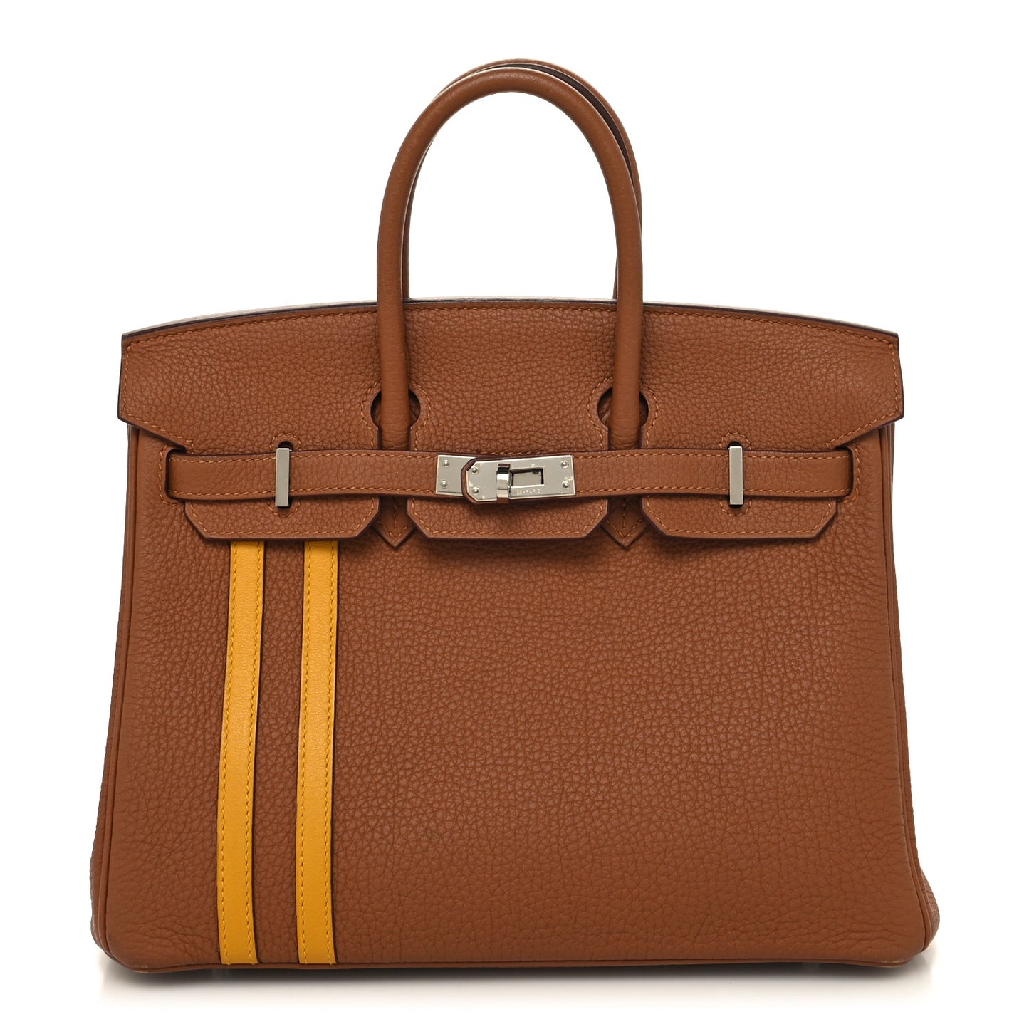 Togo Swift Officier Birkin 25 Gold Ambre