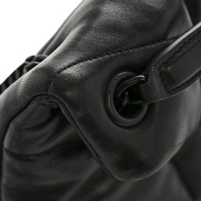 Saint Laurent Lambskin Quilted Monogram Monochrome Small Loulou Puffer Chain Satchel Black 15 of 15