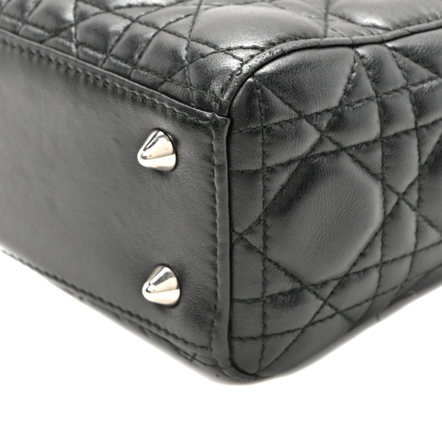 Christian Dior Lambskin Cannage Small Lucky Badges My Lady Dior Black 8 of 8