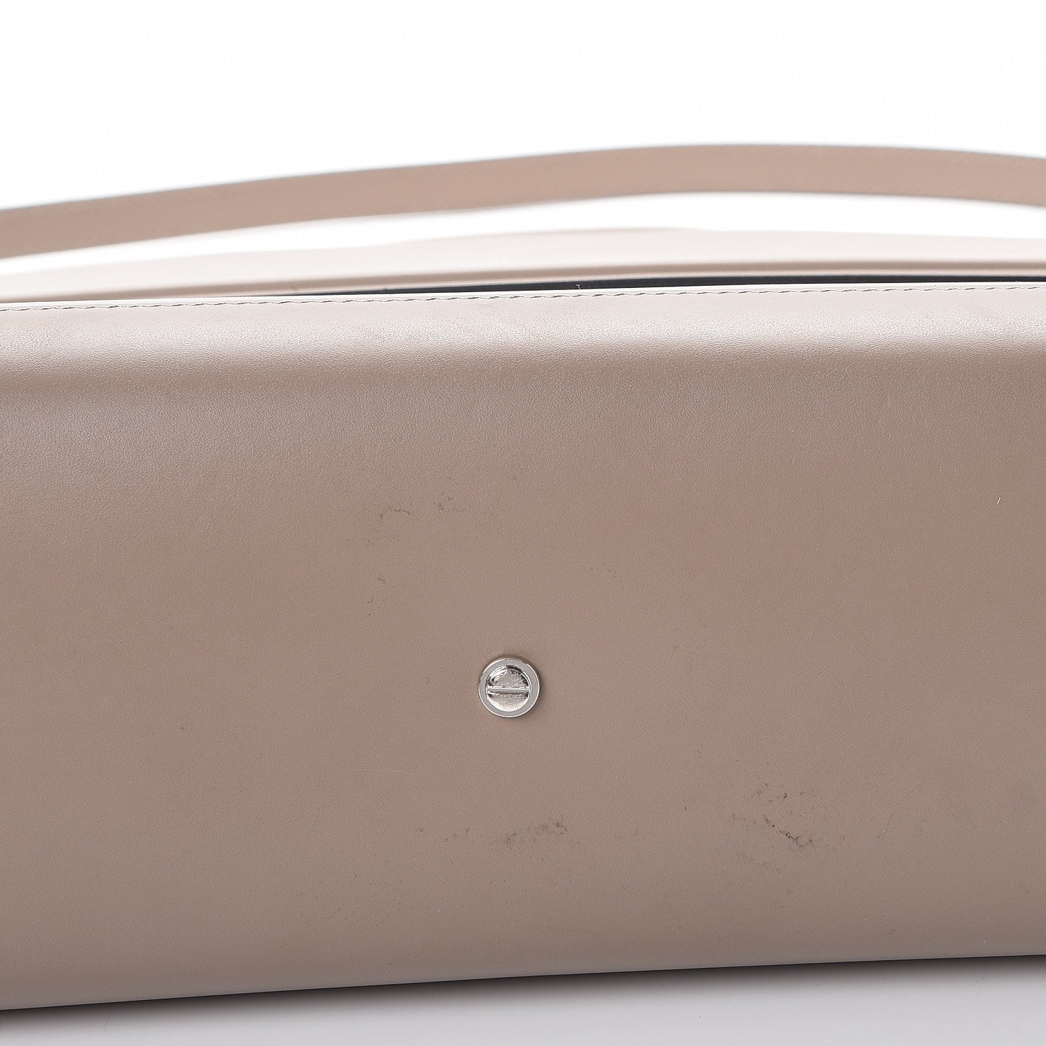 Givenchy Smooth Calfskin Small Horizon Satchel Taupe Grey 12 of 13