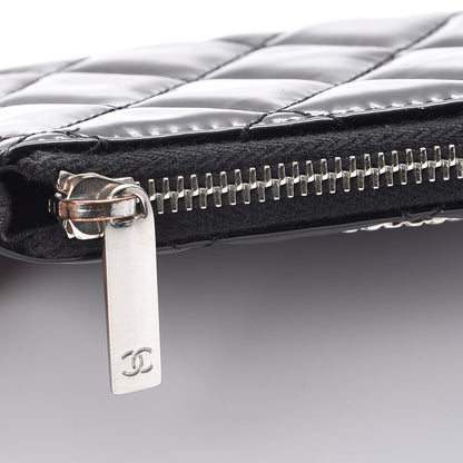 Chanel Patent Quilted Brilliant Key Holder Case Black 8 of 9