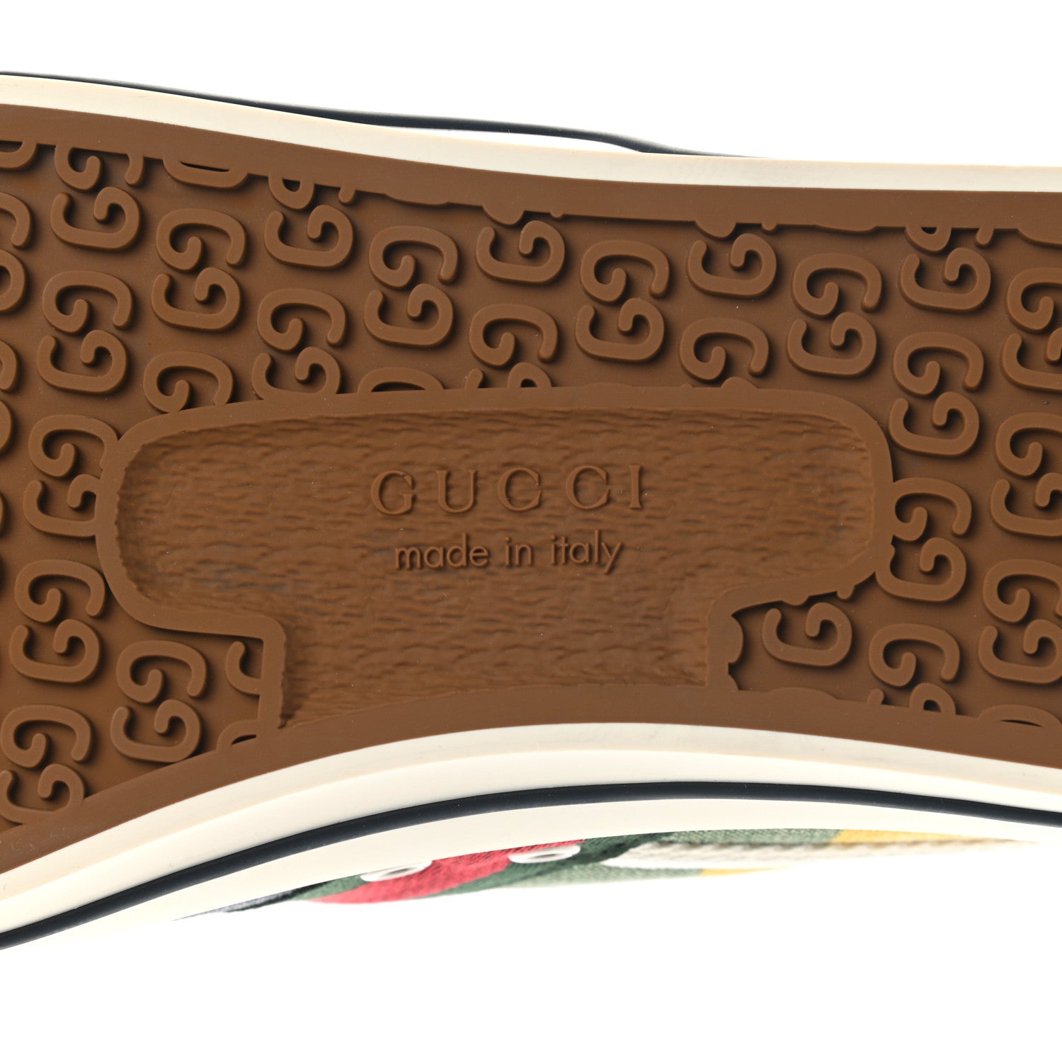 Gucci Canvas Web Marley Stripe Mens 1977 Tennis Sneakers 9 Multicolor Mystic White 6 of 8