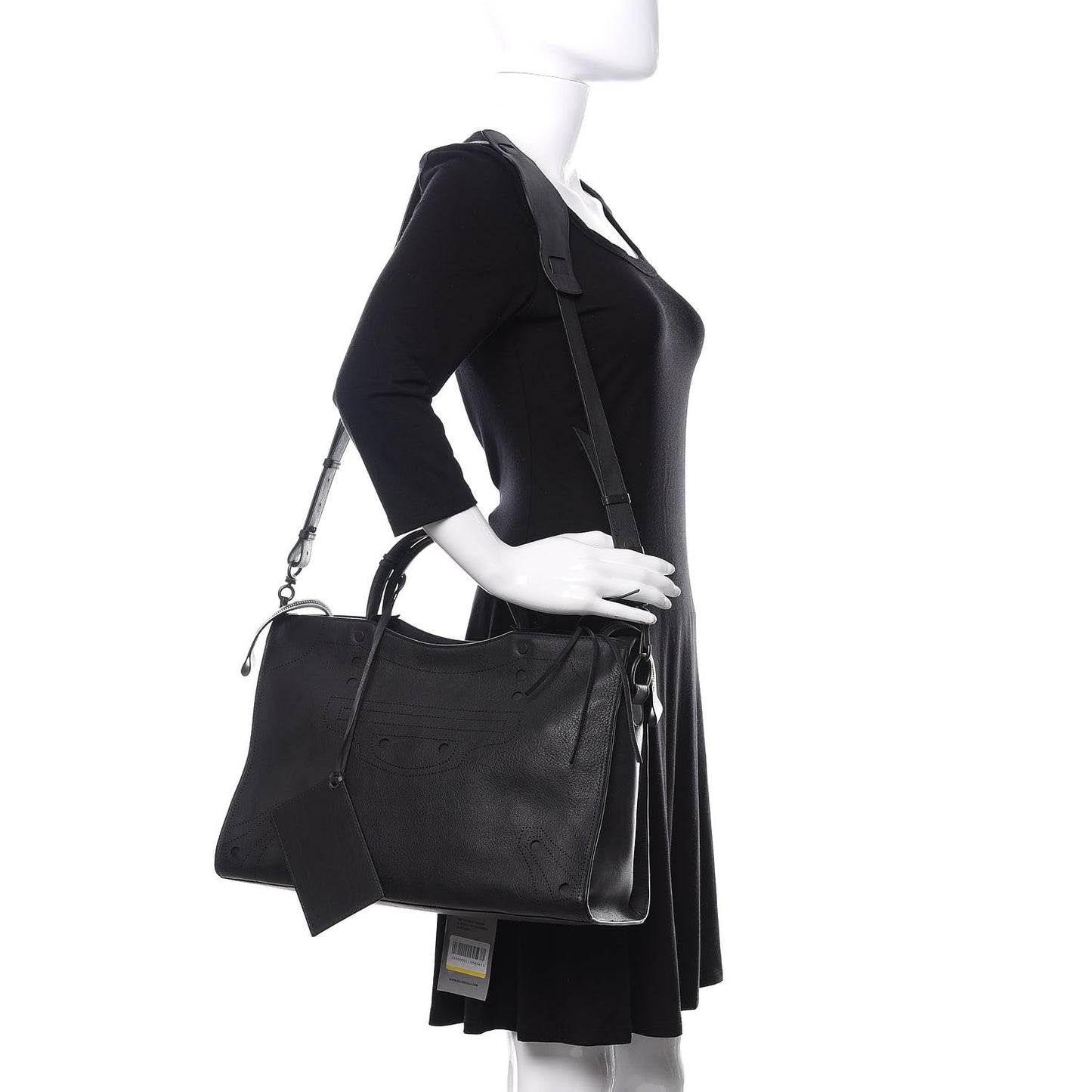 Veau Soyeux Perforated Blackout Hardware City Black