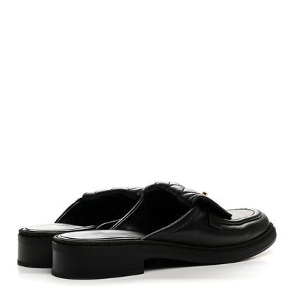 Chanel Lambskin Quilted CC Turnlock Mules 39.5 Black 5 of 9