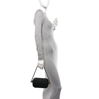 Bottega Veneta Calfskin Intrecciato Knot On Strap Black 2 of 9
