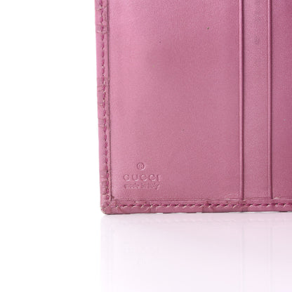 Gucci Metallic Soft Guccissima Heart Travel Wallet Fresia Rose 5 of 8