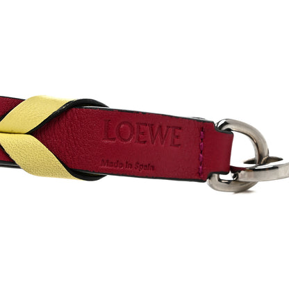 Loewe Calfskin Braided Strap Red Yellow 3 of 3