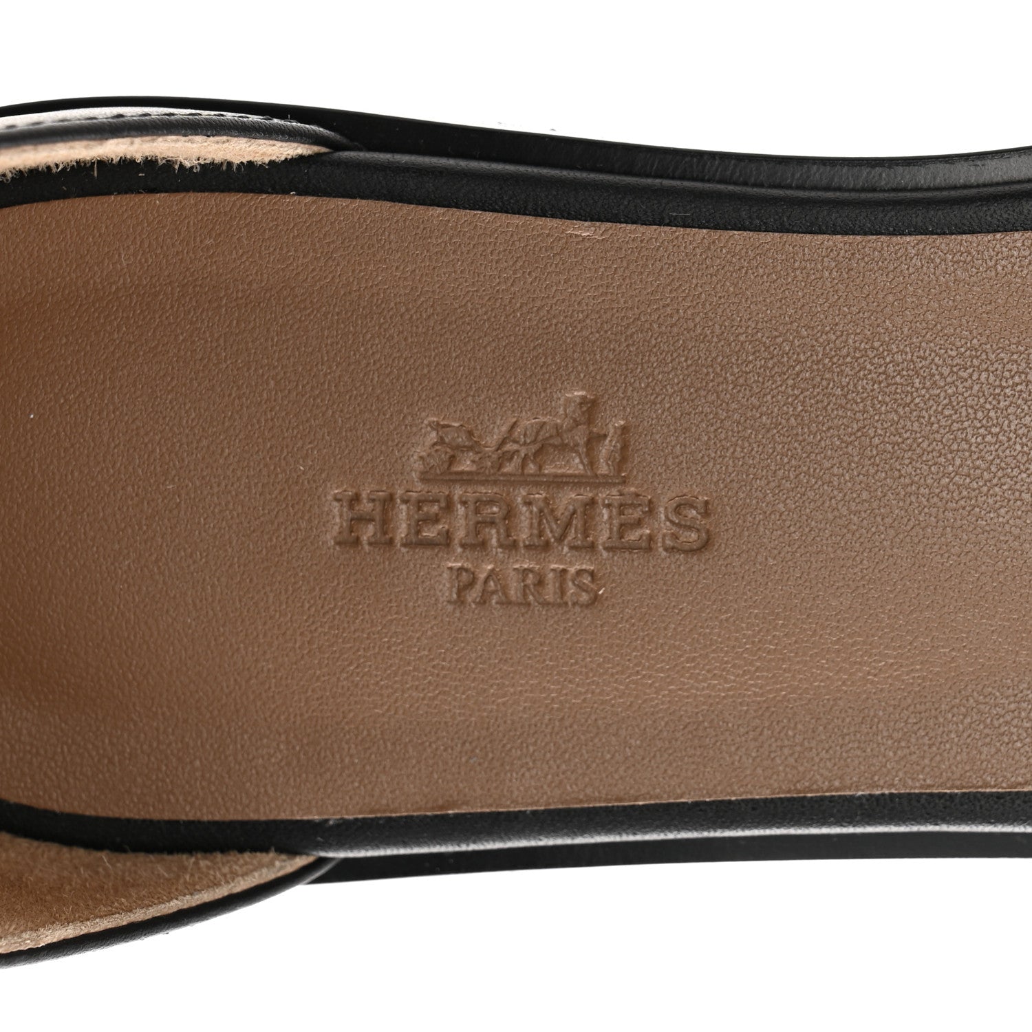 Hermes Calfskin Santorini Sandals 39 Black 7 of 9