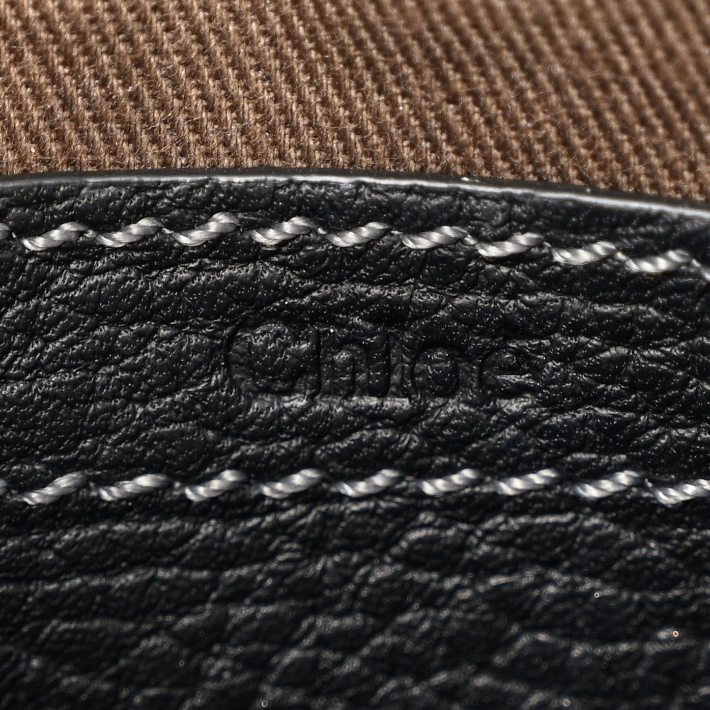 Grained Calfskin Small Marcie Saddle Bag Black