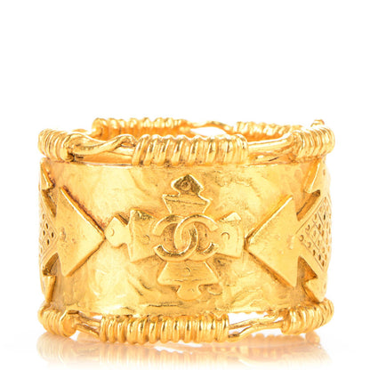 Chanel CC Cuff Gold 1 of 5