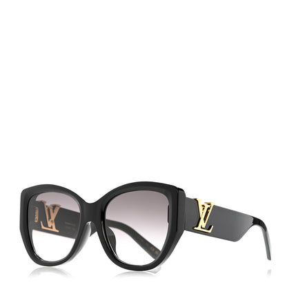 Louis Vuitton LV Icon Cat Eye Sunglasses Z1733E Black 1 of 9