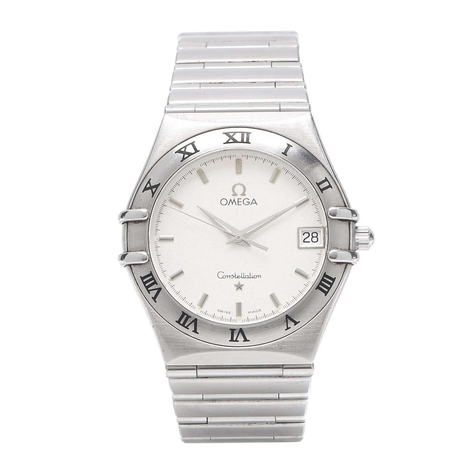 Omega Stainless Steel 33mm Constellation Quartz Watch White 1512.30 1 of 5
