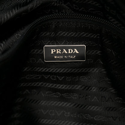 Prada Tessuto Nylon Saffiano Logo Messenger Bag Black 6 of 13