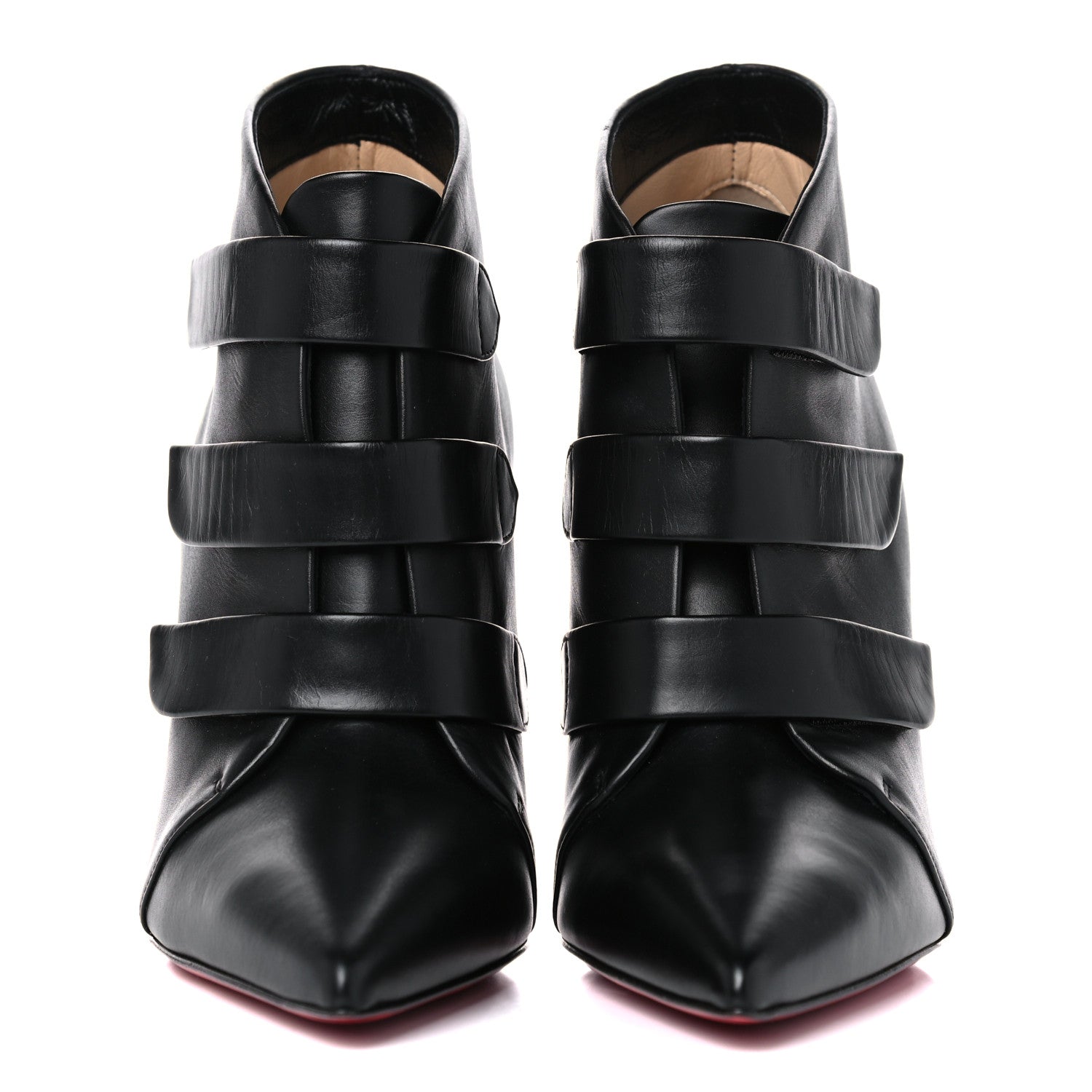 Christian Louboutin Calfskin Triniboot 100 Booties 37 Black 2 of 10