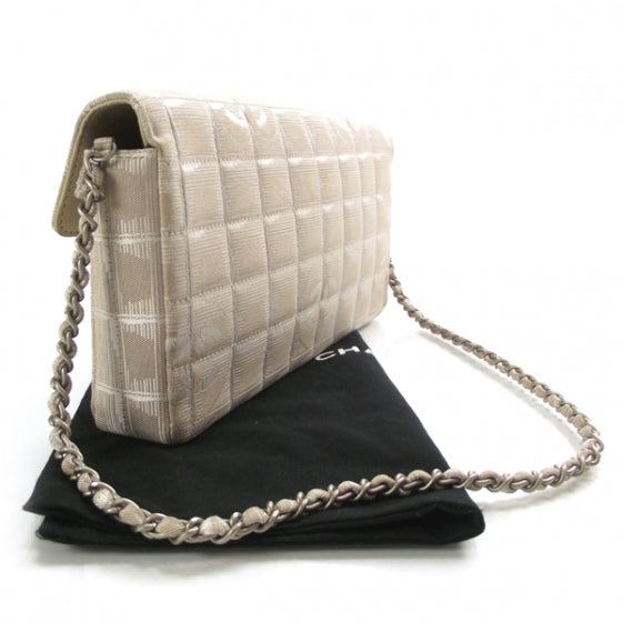 Chanel Nylon Travel East West Flap Beige 3 of 11