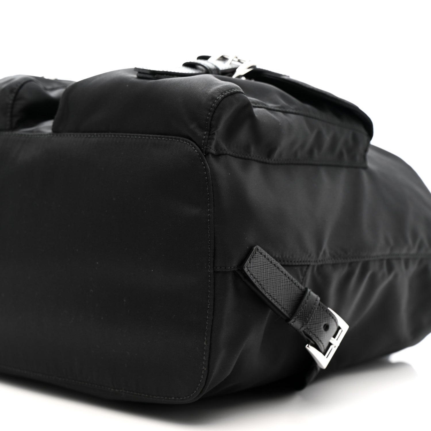 Prada Tessuto Nylon Saffiano Medium Backpack Black 11 of 11