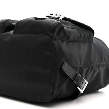 Prada Tessuto Nylon Saffiano Medium Backpack Black 11 of 11