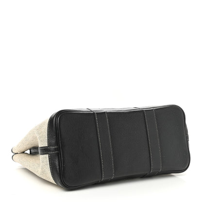 Hermes Twill D H Negonda Garden Party 30 TPM Ecru Black 3 of 9