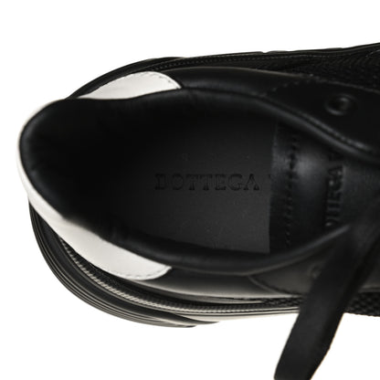 Bottega Veneta Calfskin Technical Mesh Speedster Sneakers 42 Black 10 of 10